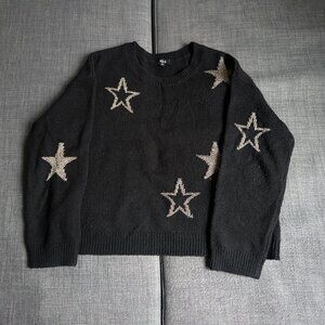 Rails Perci Sweater – Black with Gold Stars (Size XS)